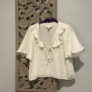 Adorable Topshop blouse. Short, ( 21 inches) size 2.